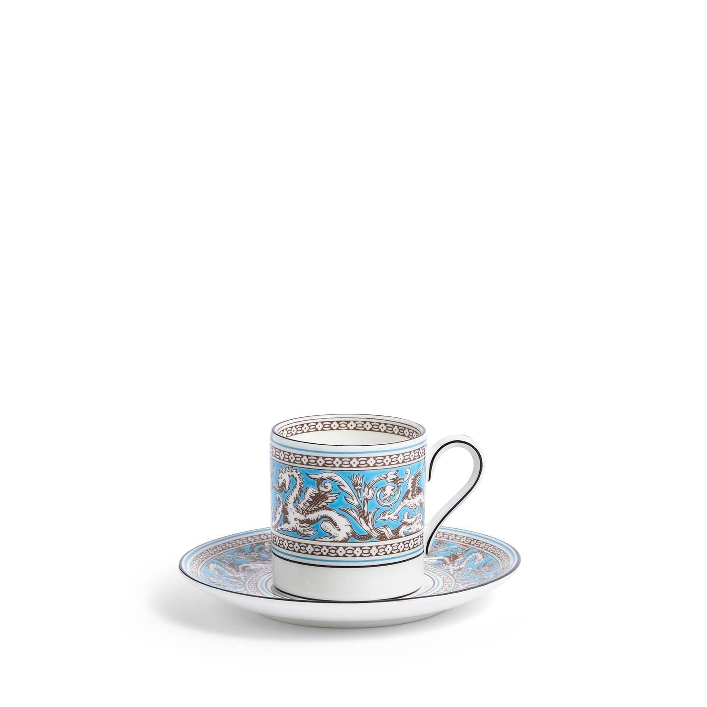 Florentine Turquoise Coffee Cup and Saucer | Wedgwood