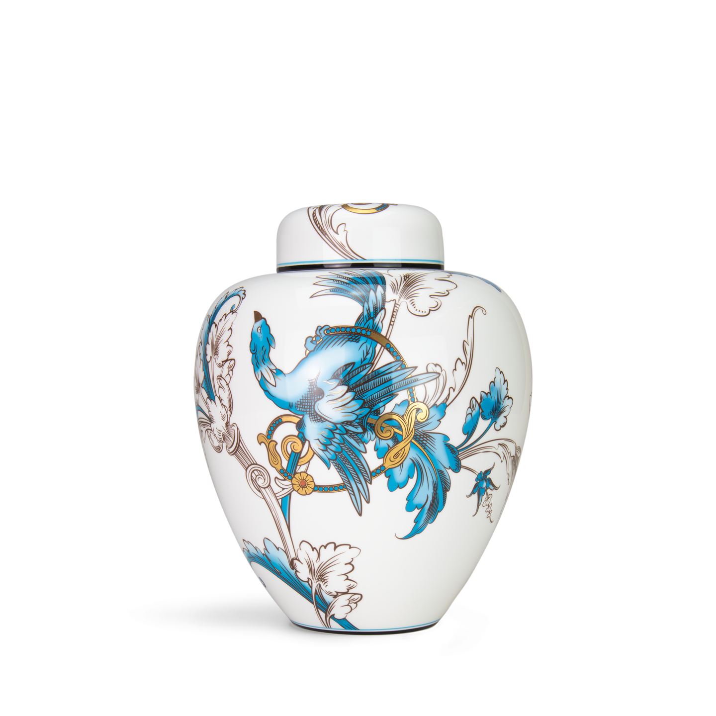 Wedgwood Florentine Turquoise Lidded Vase 25cm image